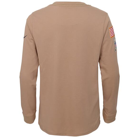 Los Angeles Rams Salute to Service Nike Performance Long Sleeve T-Shirt Tan - Picture 3 of 13